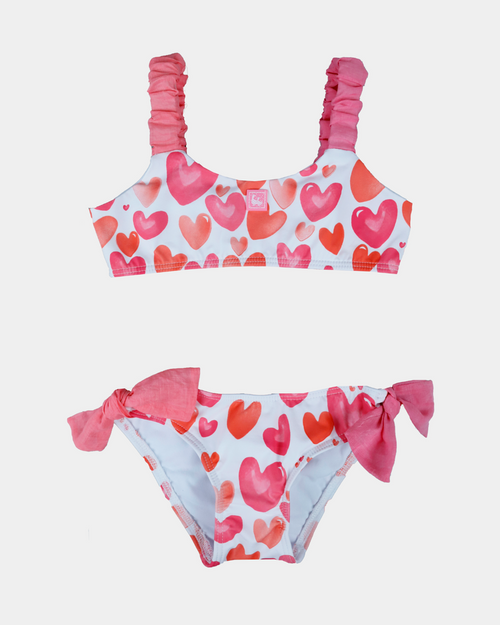BIKINI NIÑA CORAZONES