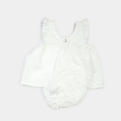 BIKIBEBE TELA LINO BLANCO