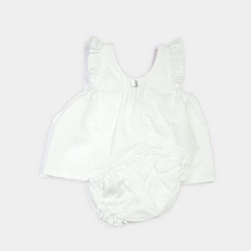 BIKIBEBE TELA LINO BLANCO