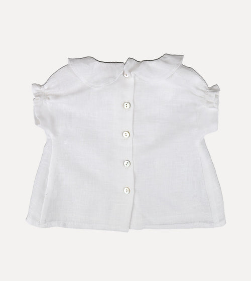BLUSA FLORENCIA LINO BLANCO