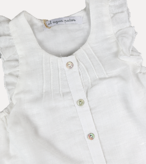 BLUSA MILAN LINO CRUDO