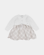 VESTIDO SUSANA CUADRO BEIGE