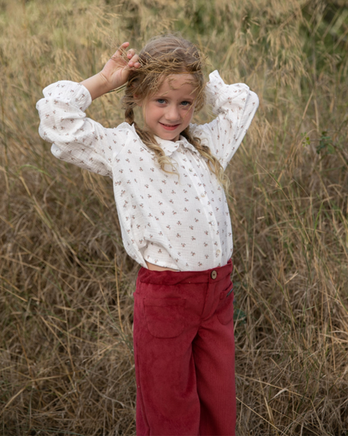 PANTALON GOMAS PANA ROJO