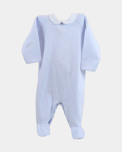 PIJAMA ESTRELLA CELESTE CUELLO