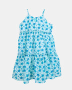 VESTIDO VOILE 3 TORTUGAS AZUL