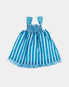 VESTIDO VOILE GOMAS LISTAS